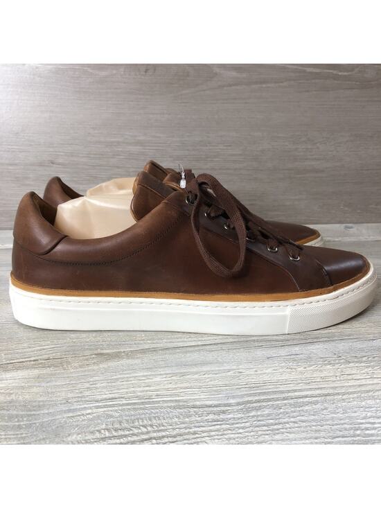 Men\'s SNEAKERS Allen Edmonds Flynn Leather - BROWN/ COGNAC - Size 12 D main image 5